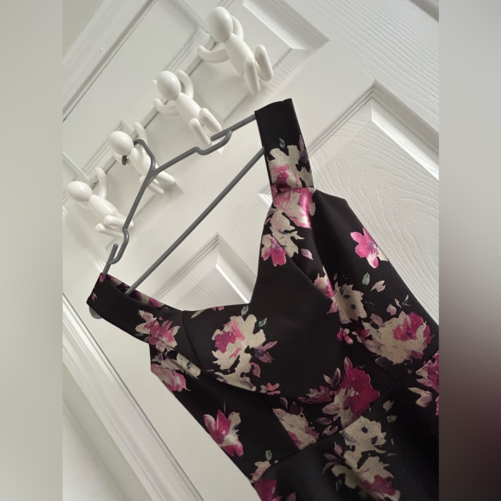 Metallic Flower 3D Dress